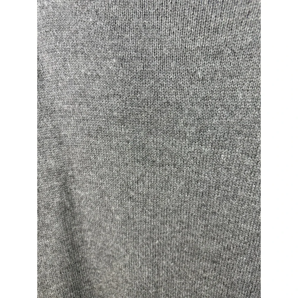 Baby Alpaca Cusco Peru Full Zip Sweater‎ Gray Soft Knit Men's Large